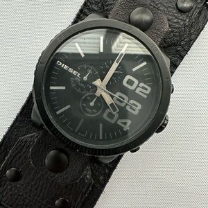 Diesel black large face watch